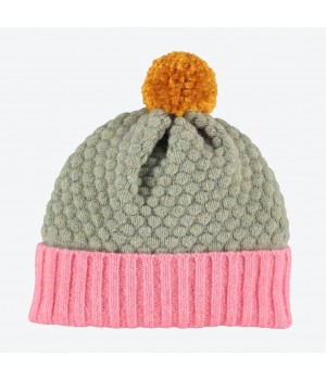 Catherine Tough Kids Hat Soft Green / Pink