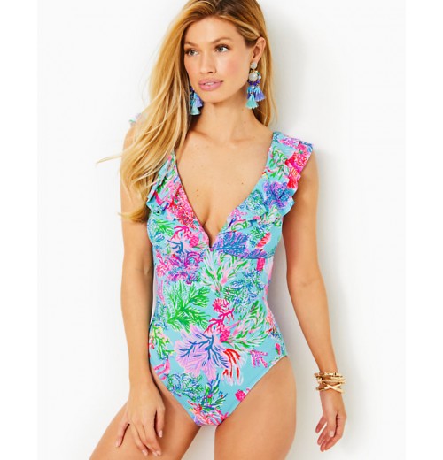 Huey Ruffle One-Piece Swimsuit