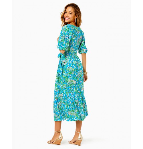 Brantley Midi Wrap Dress