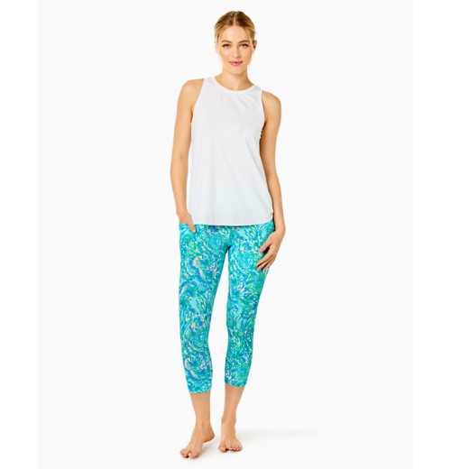 UPF 50+ Luxletic 21&quot; South Beach High Rise Crop Legging