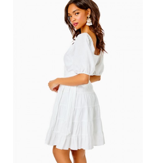 Iralee Linen Wrap Dress