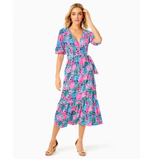 Brantley Midi Wrap Dress