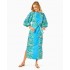 Barbara 3/4 Sleeve Cotton Maxi Dress