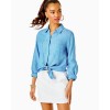 Sea View Linen Button Down Top