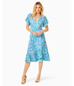 Juliet Ruffle Midi Dress