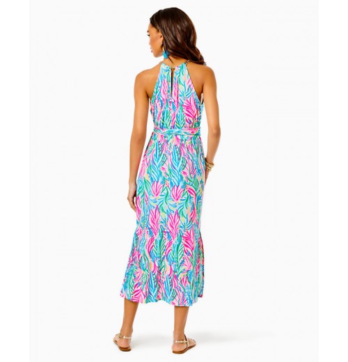 Bingham Halter Midi Dress