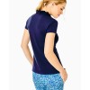 UPF 50+ Luxletic Frida Ruffle Polo Top