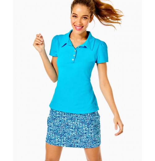 UPF 50+ Luxletic Frida Puff Sleeve Polo